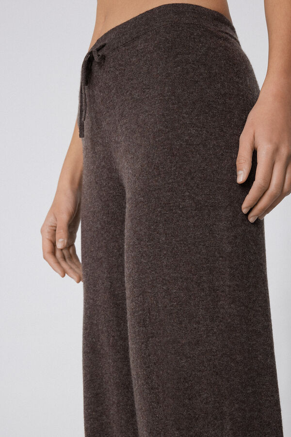 Довгі Щільні Штани-Палаццо з Вовною  
