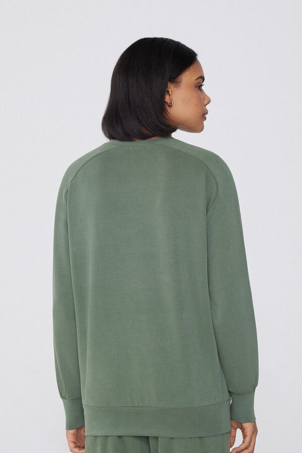 Світшот із Віскози Soft Touch із Круглим Вирізом  