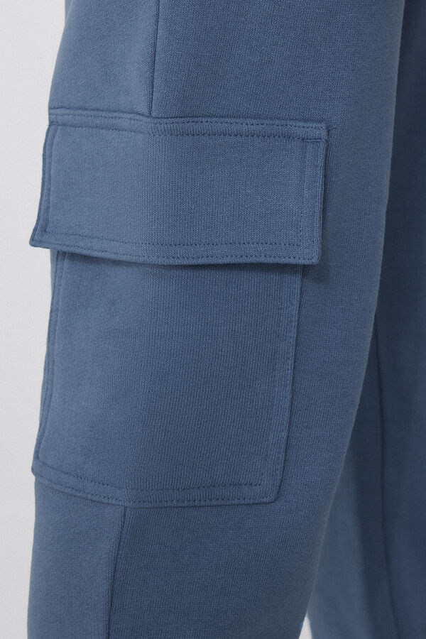 Jogging Cargo Molleton Gar&ccedil;on  