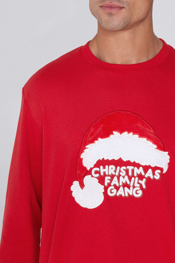 Long Heavy Cotton Pyjamas with Family Gang Patch  