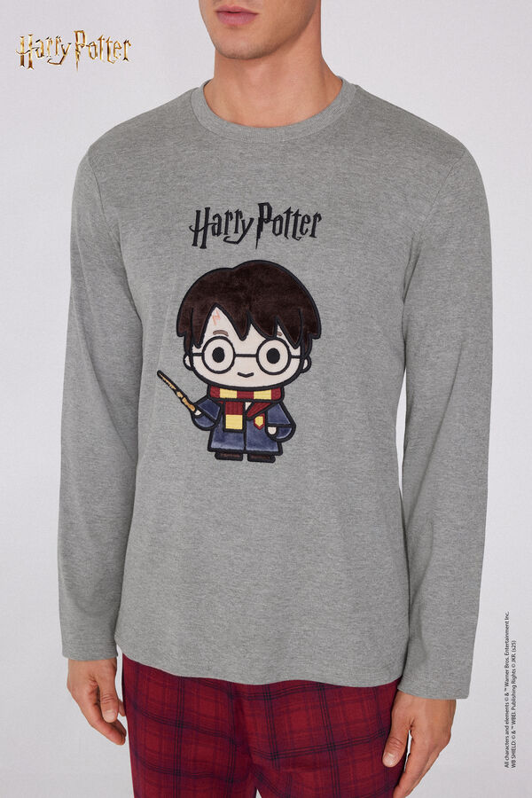 Pigiama Lungo Cotone Patch Harry Potter  