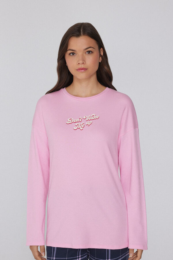 Long-Sleeved Oversized Cotton Top  