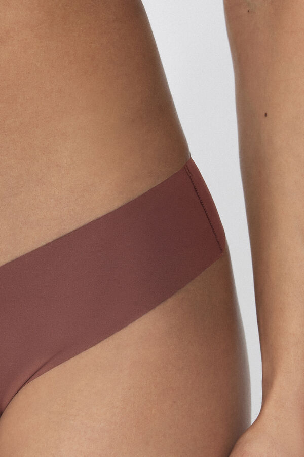 Бразиліано з Необробленими Високими Вирізами з Переробленої Мікрофібри  