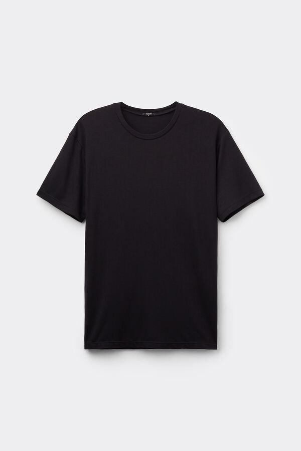 Round-Neck Viscose T-Shirt  