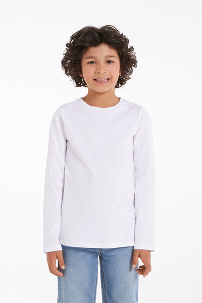 Unisex Kids&rsquo; Basic Long-Sleeved Cotton Top