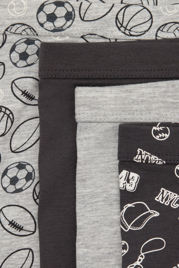 4 Parells B&ograve;xers Nen de Cot&oacute; Estampat  