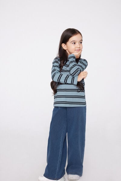 Pantaloni Palazzo Denim Extra Stretch Bimba