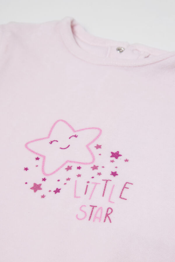 Baby Cotton Chenille Playsuit with Feet  