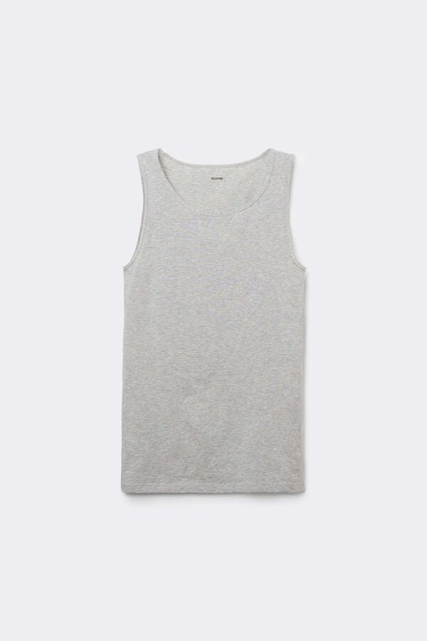 Майка із Широкими Бретельками з Еластичної Бавовни  