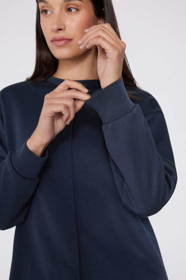 Утеплений Світшот із Довгими Рукавами з М&rsquo;якої Тканини  