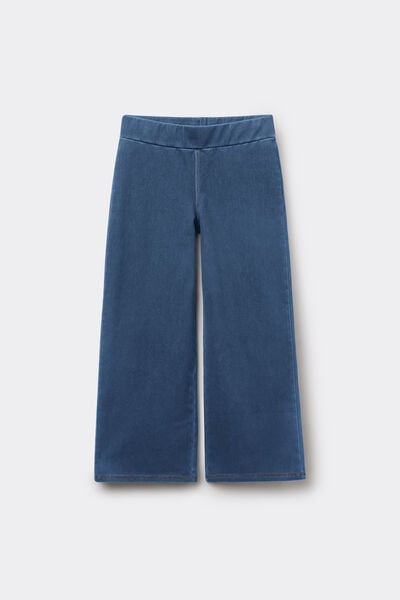 Pantaloni Palazzo Denim Extra Stretch Bimba
