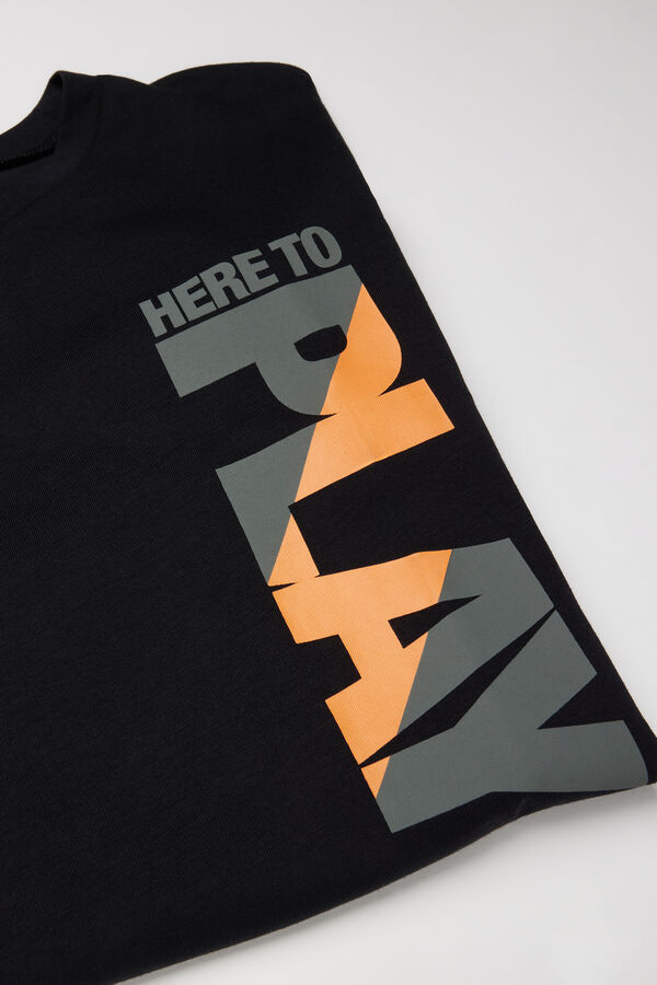 Джемпер із Довгими Рукавами з Бавовни з Принтом  