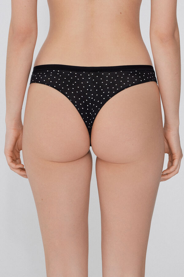 Chiloţi brazilieni din bumbac imprimat  