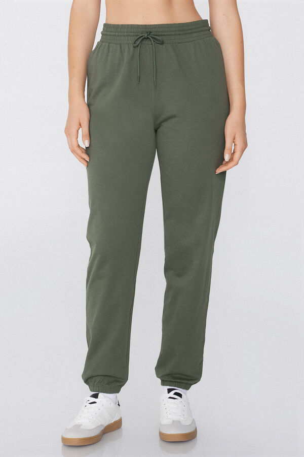 Joggers with Welt Pocket and Drawstring  