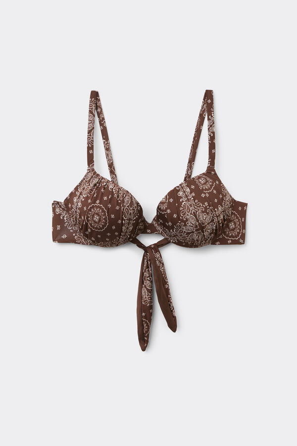 Country Vibe Lightly Padded Push-Up Bikini Top  