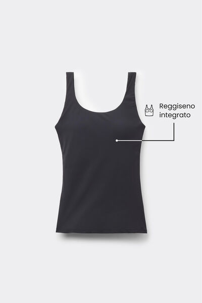 Tanktop met Brede Schouderbanden Natural Lifting 2 in 1