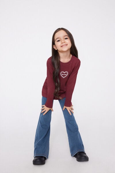 Pantaloni Flare Denim Extra Stretch Bimba