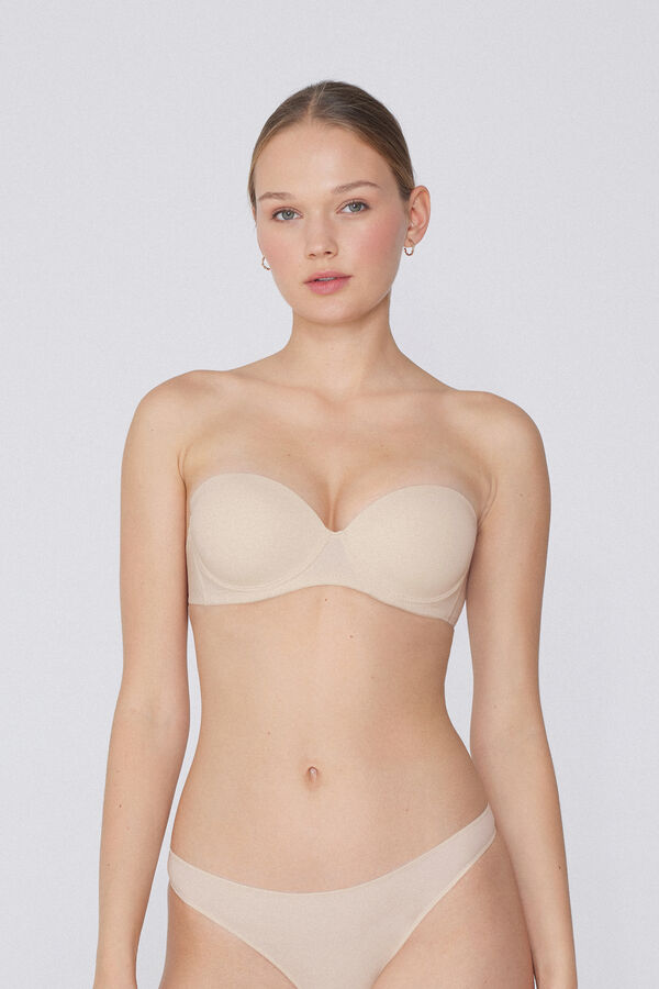 Madrid Super Padded Recycled Microfibre Bandeau Bra  