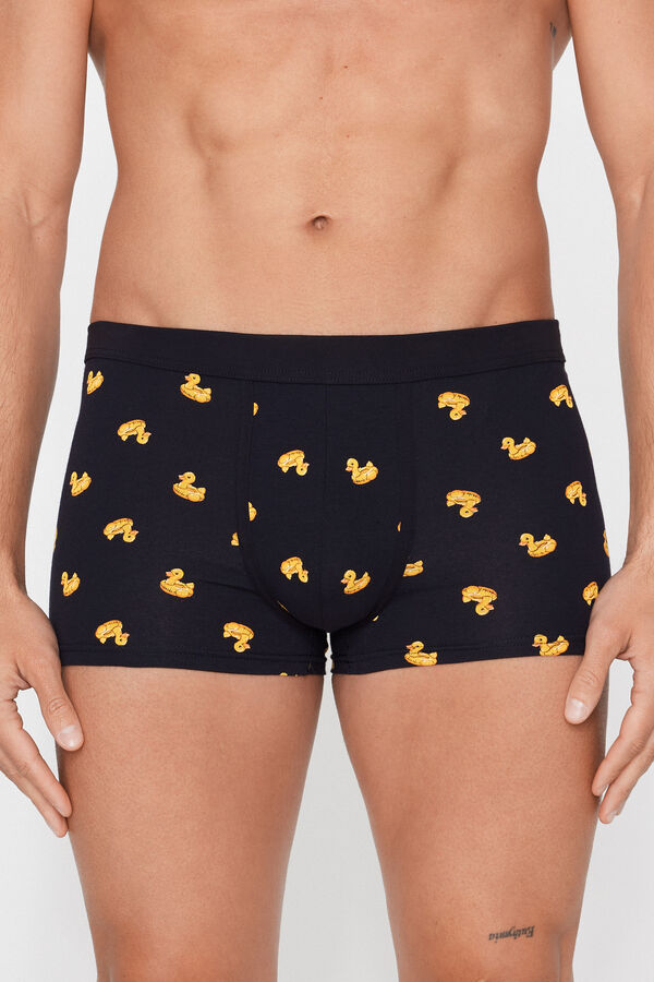 Printed Stretch Cotton Boxers  