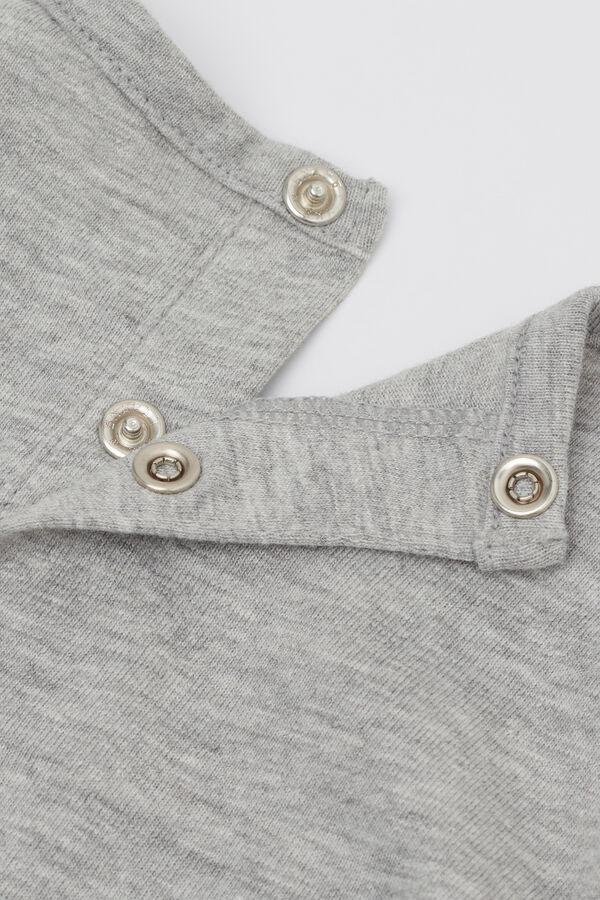 Tutina Beb&egrave; Manica Lunga 100% Cotone con Piedino  