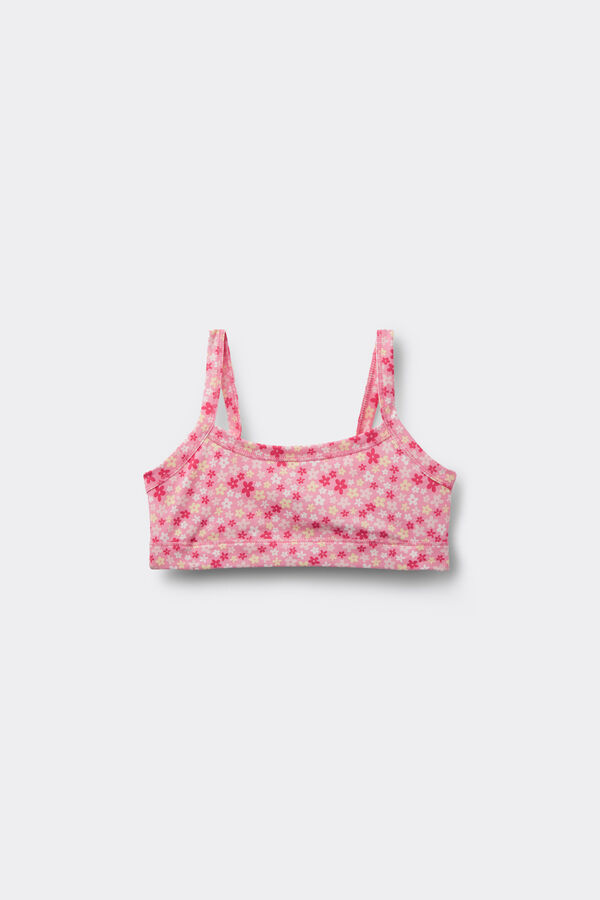 Brassiere Bimba in Cotone Stampato  