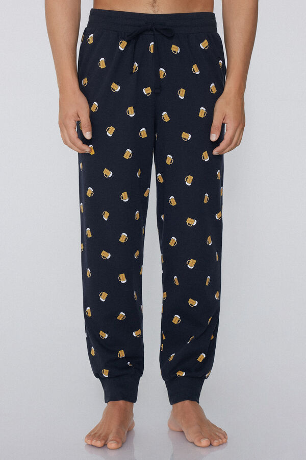 Джогери з Кишенями зі Щільної Принтованої Бавовни  