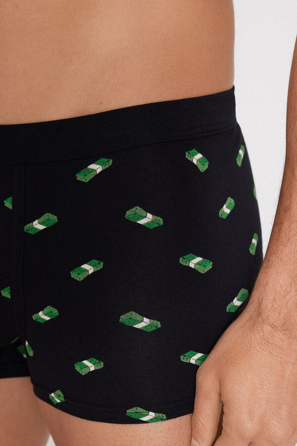 Boxers em Algod&atilde;o El&aacute;stico Estampado  