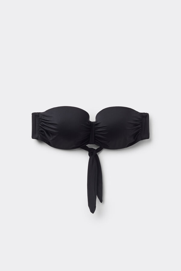 Полностью Закрытый Лиф Бикини Бандо с Уплотнением  