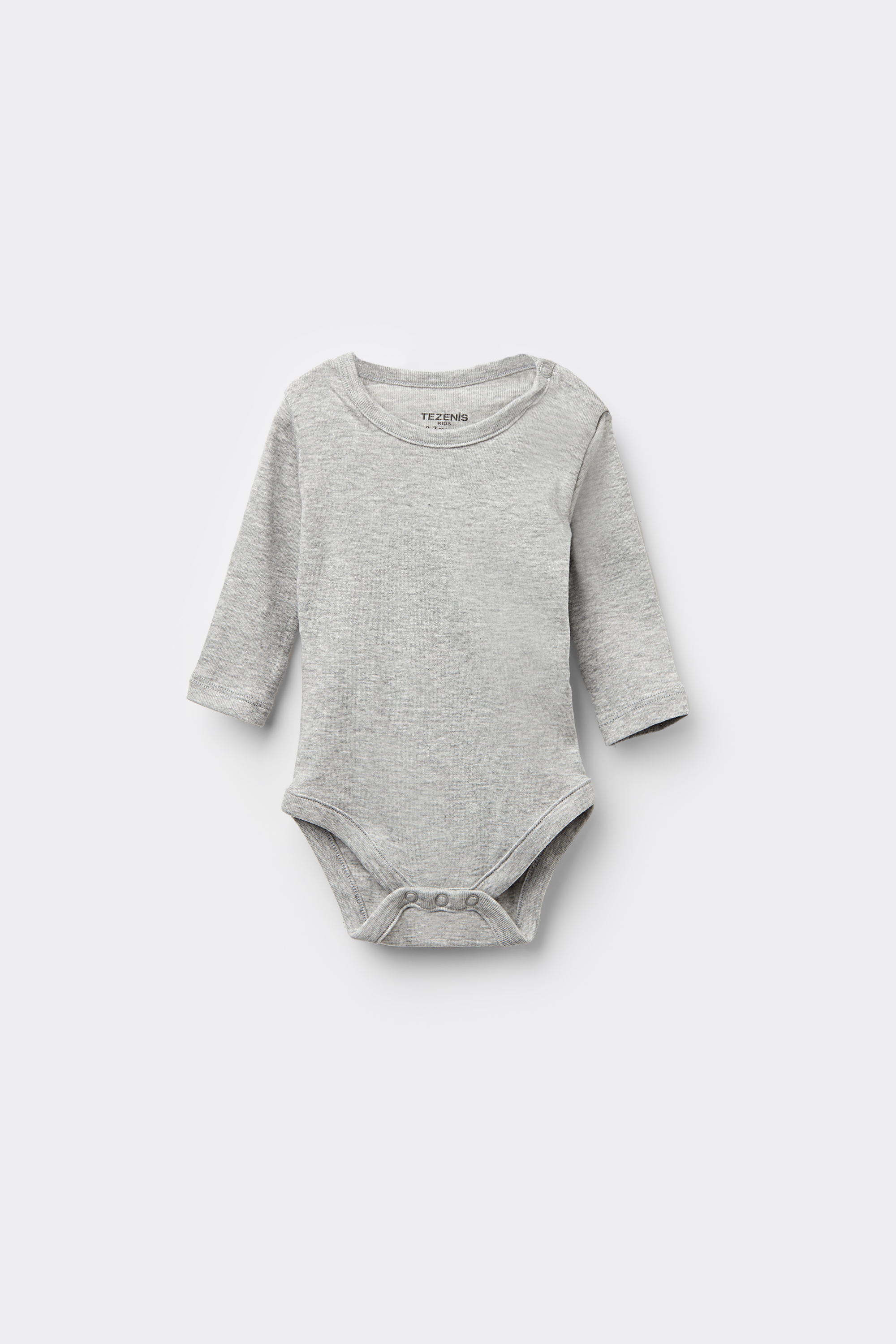 Body Beb&egrave; Manica Lunga in 100% Cotone Tinta Unita