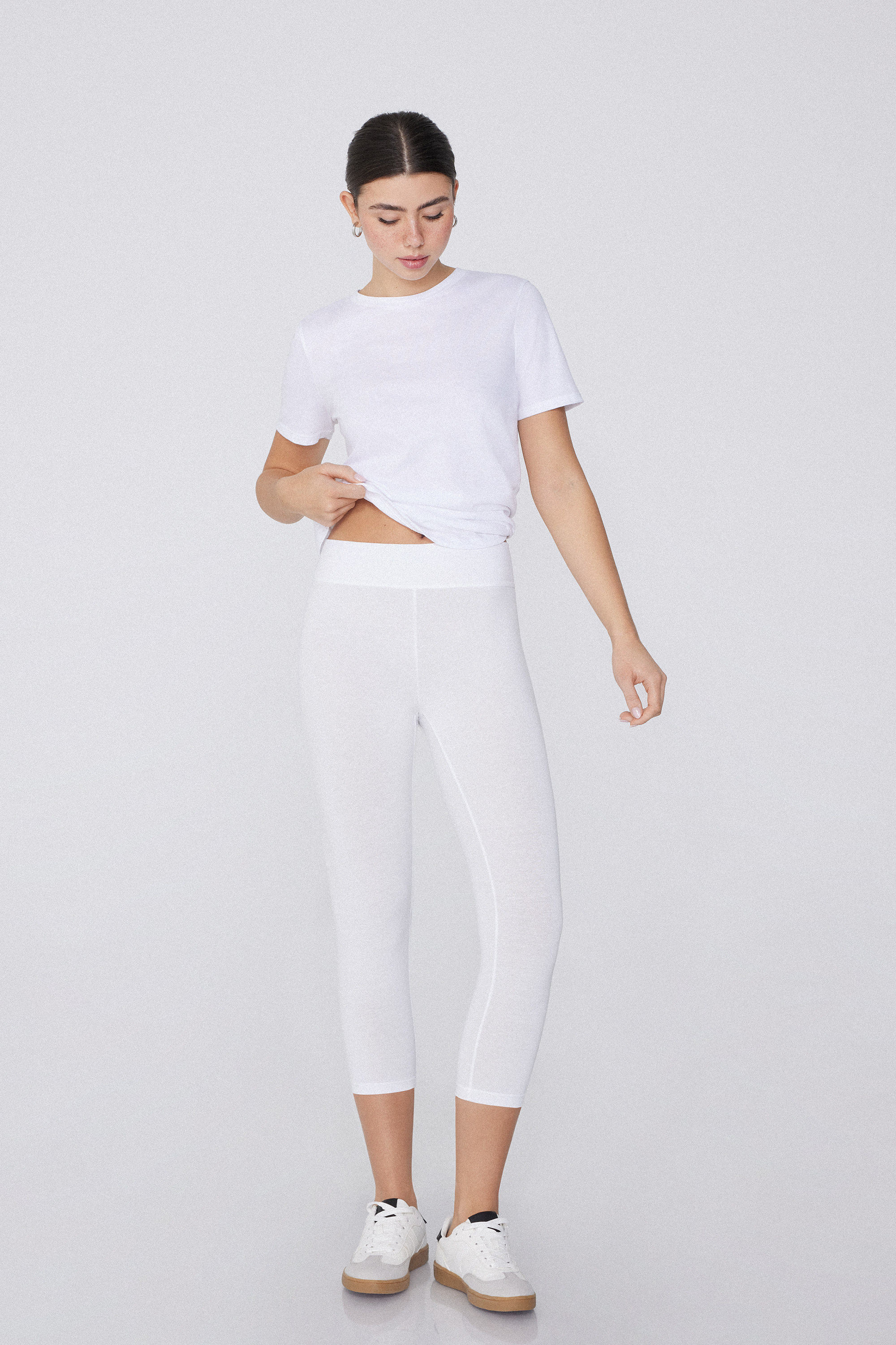 Capri-Leggings aus Bio-Baumwolle