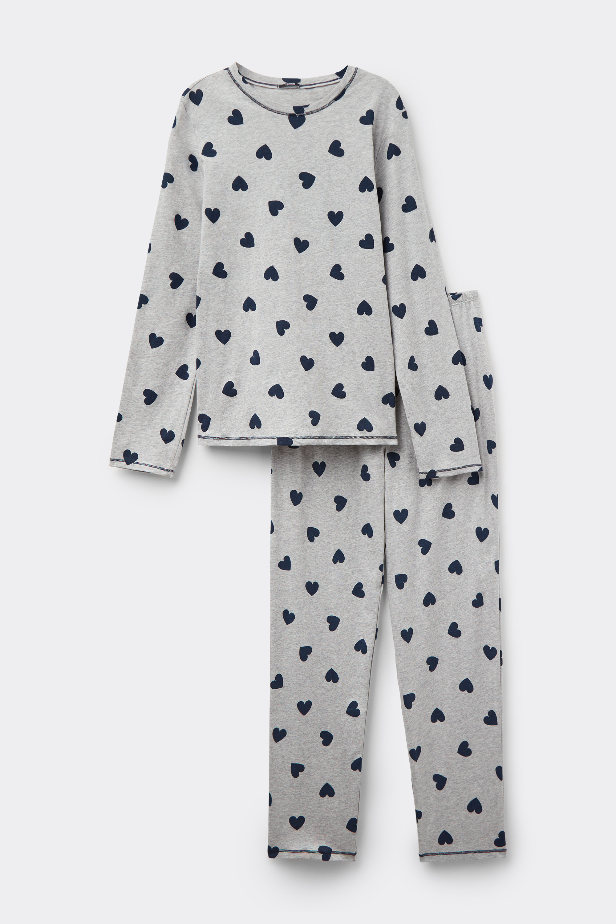Піжама з Джемпером і Штанами з Бавовни з Принтом &laquo;Серця&raquo;