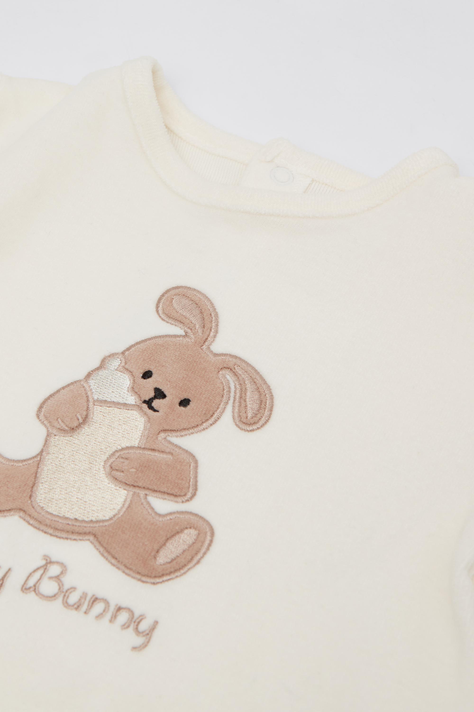 Baby Cotton Chenille Playsuit with Feet