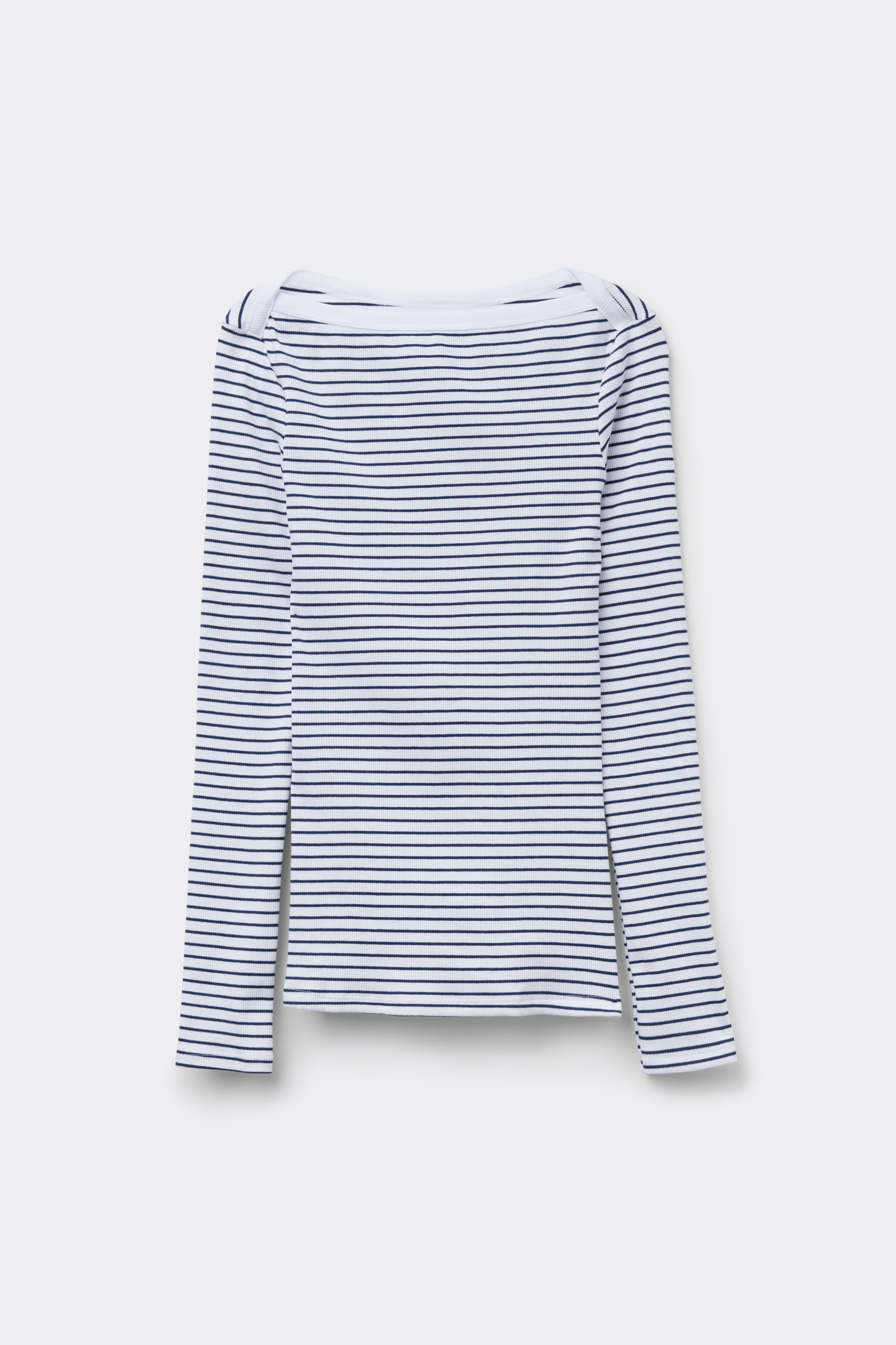 Maglia Barchetta Cotone Costine Righe