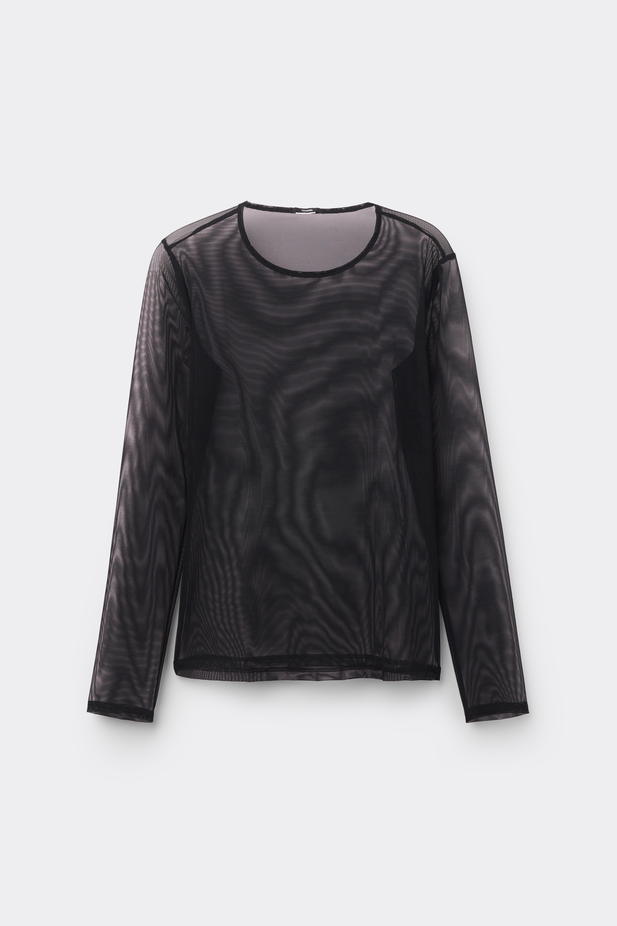 Лонгслив из Тюля с Круглым Вырезом