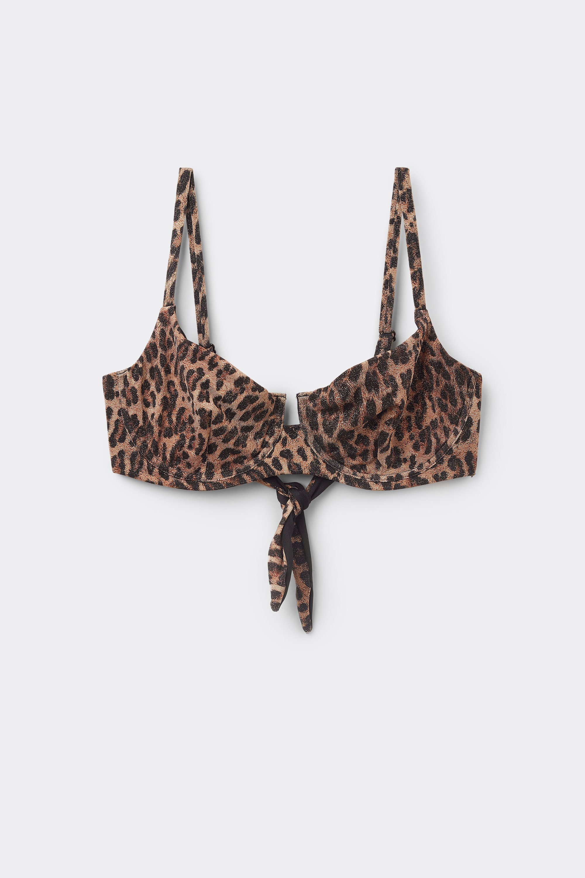 Bright Leopard Balconette Bikini Top