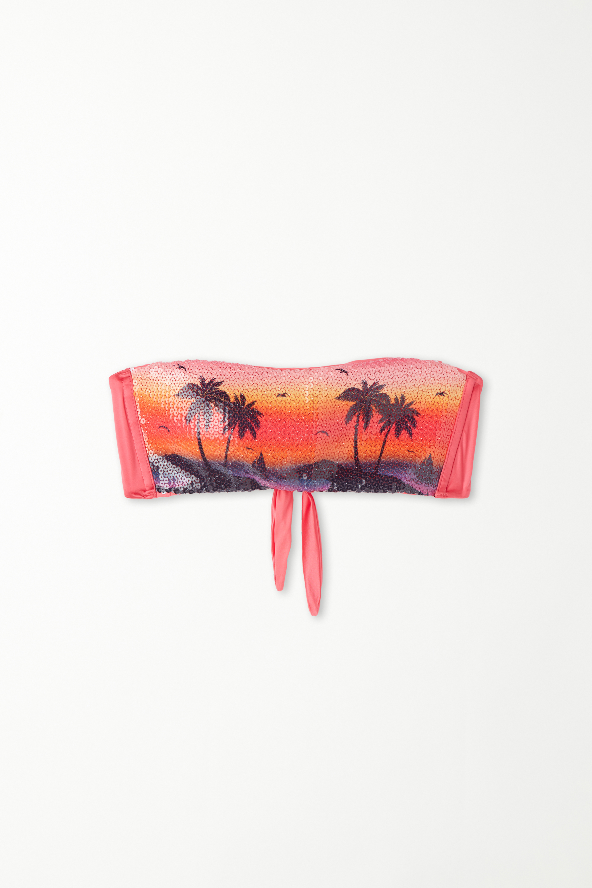 Cali Sunset Bandeau Bikini Top with Removable Padding