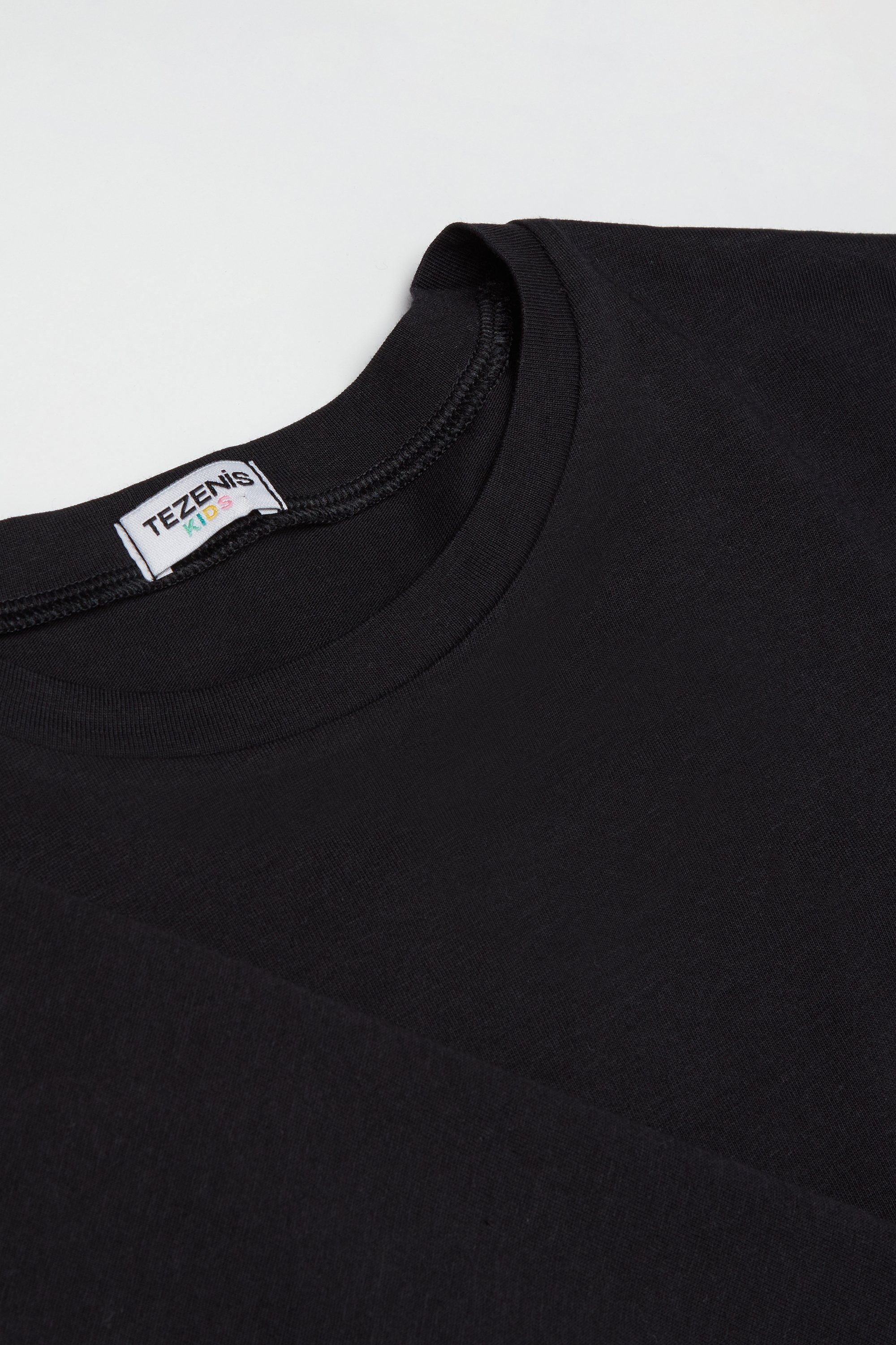 Girls&rsquo; Cotton T-Shirt with Kimono Sleeves