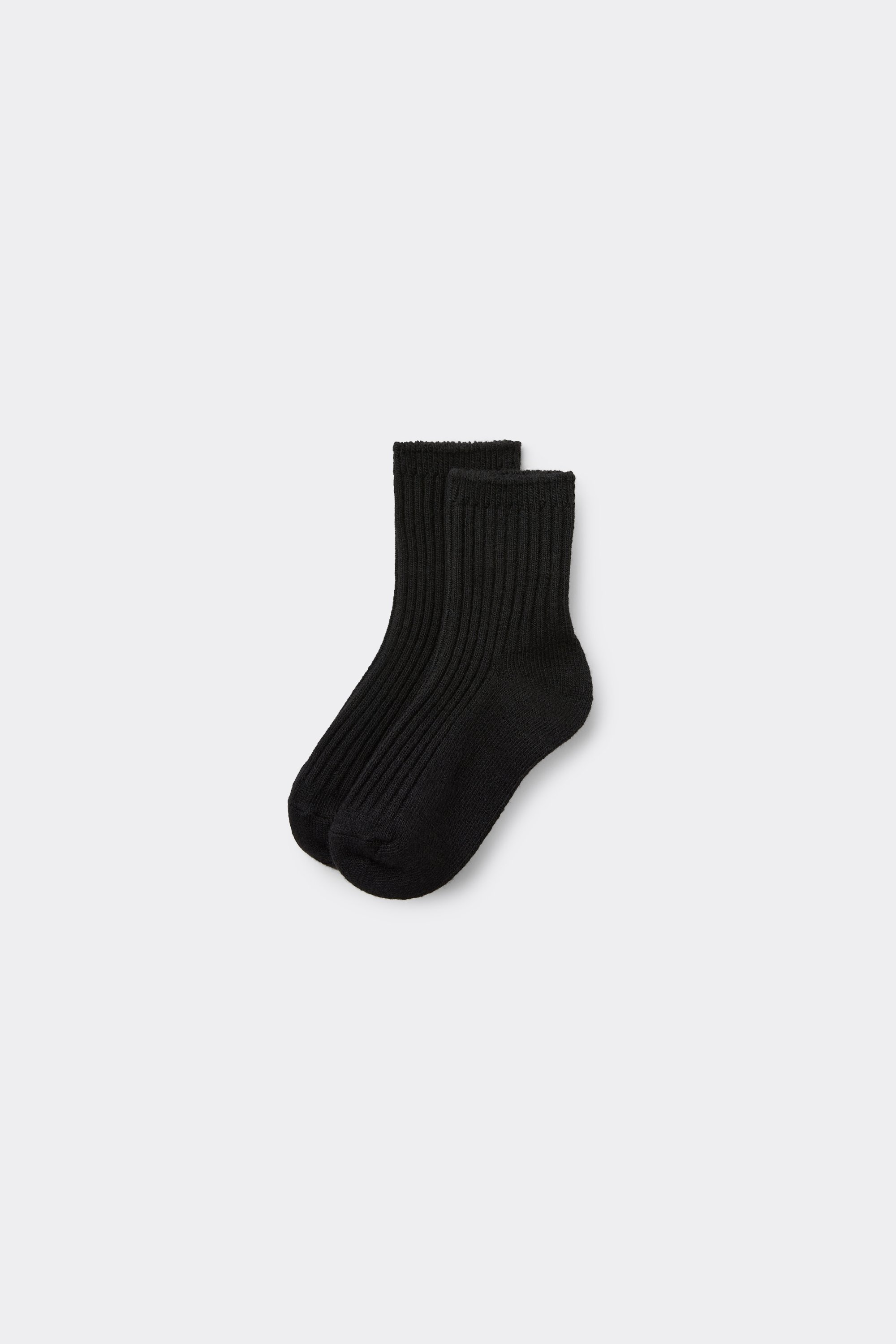 Girls&rsquo; Short Thick Ribbed Socks