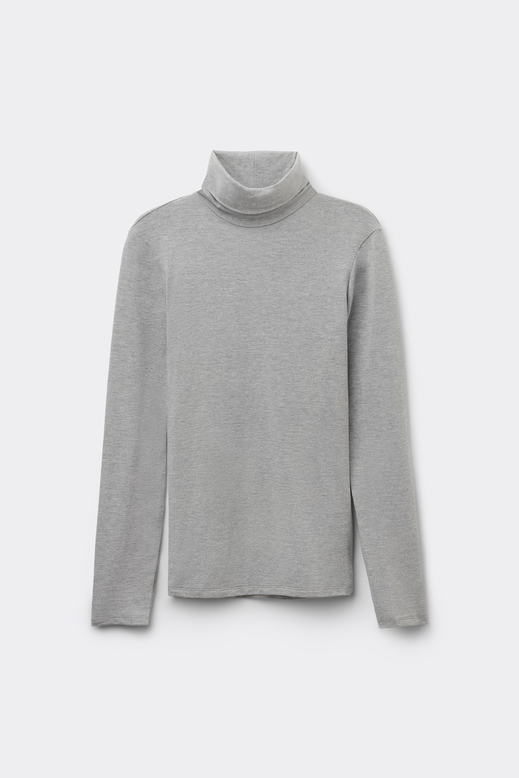 Top met Polokraag van Katoen en Thermomodal