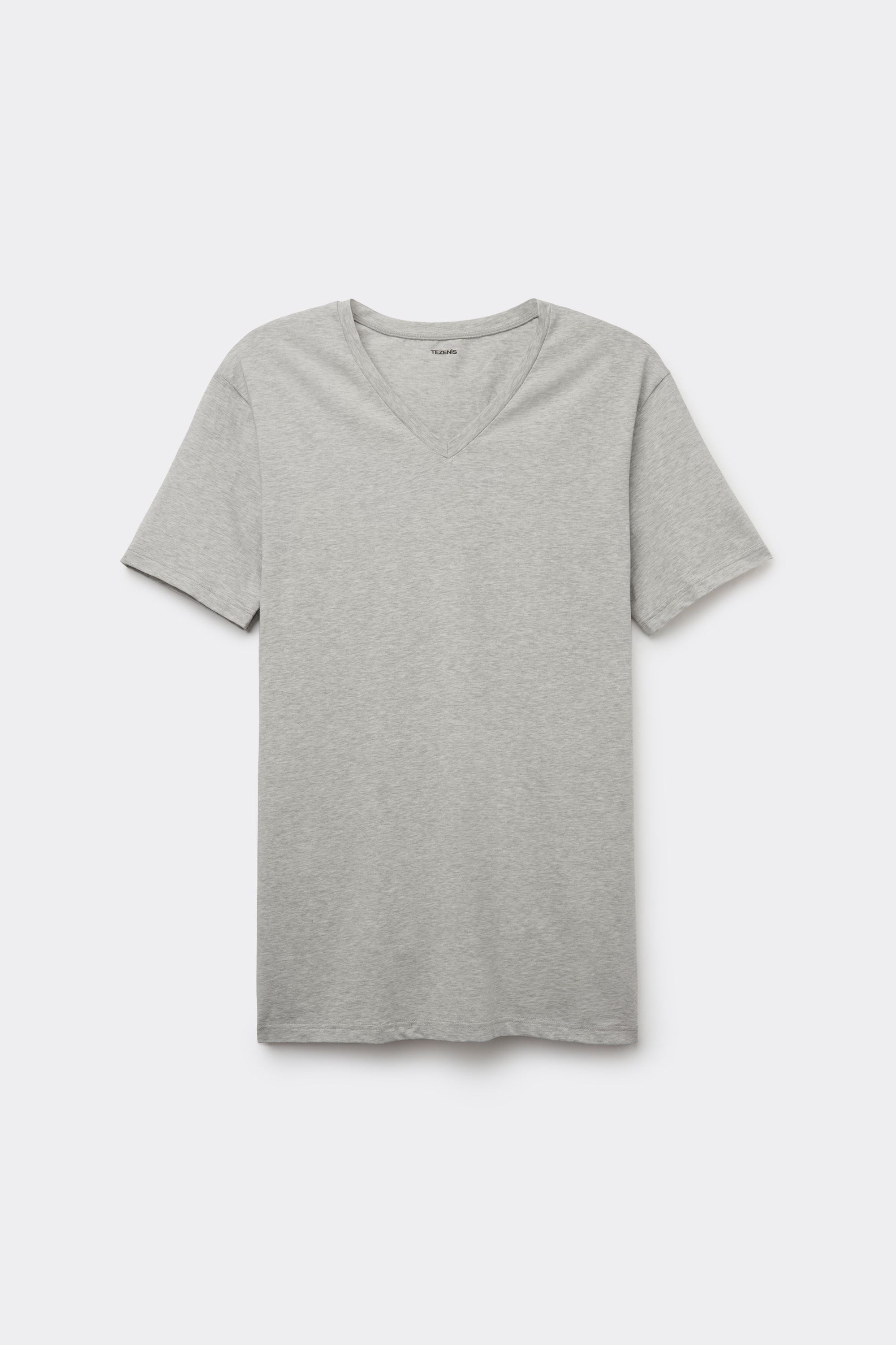 V-Neck T-Shirt in Organic Stretch Cotton