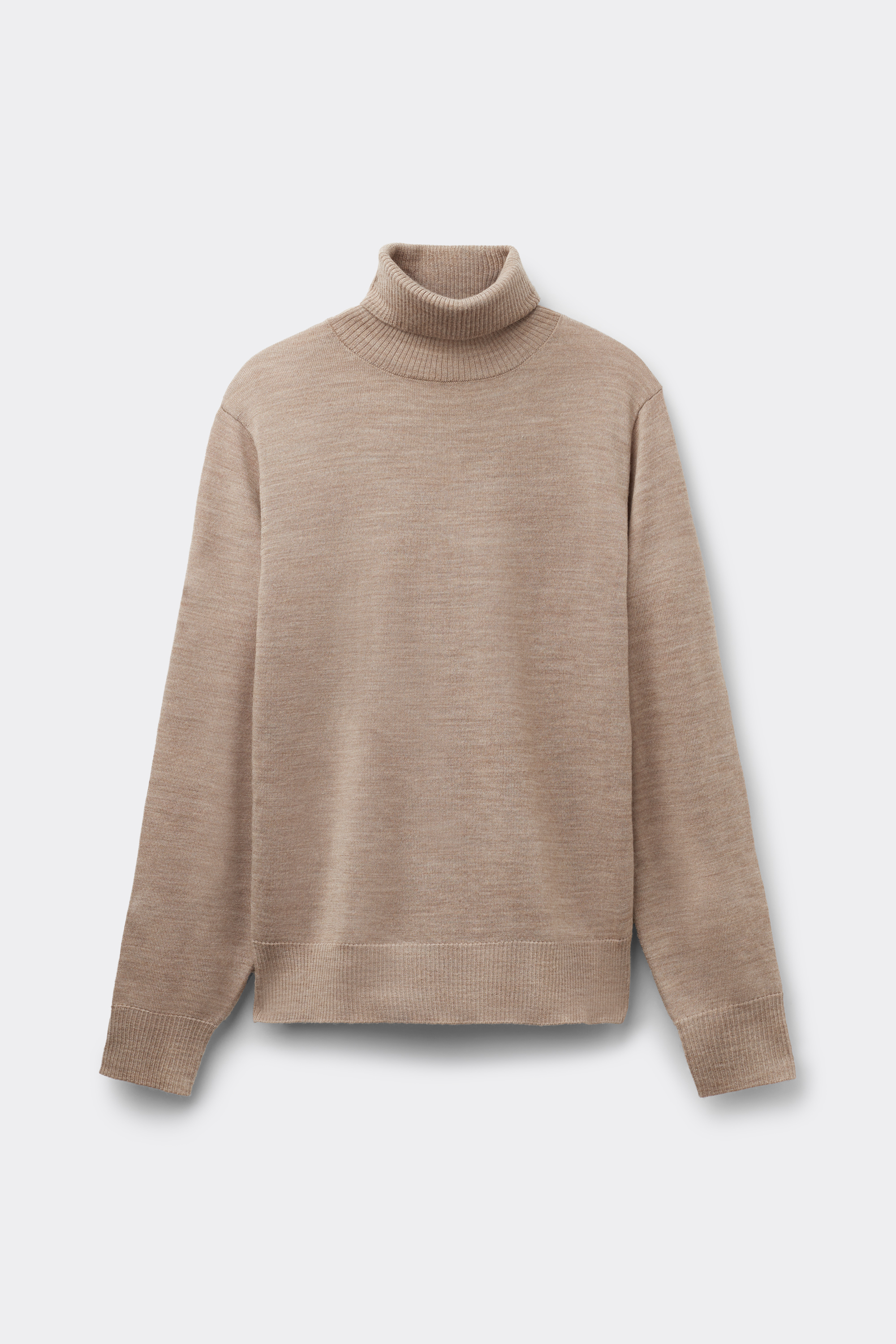 Topla Majica Povi&scaron;enog Ovratnika, 100% Merino Vuna