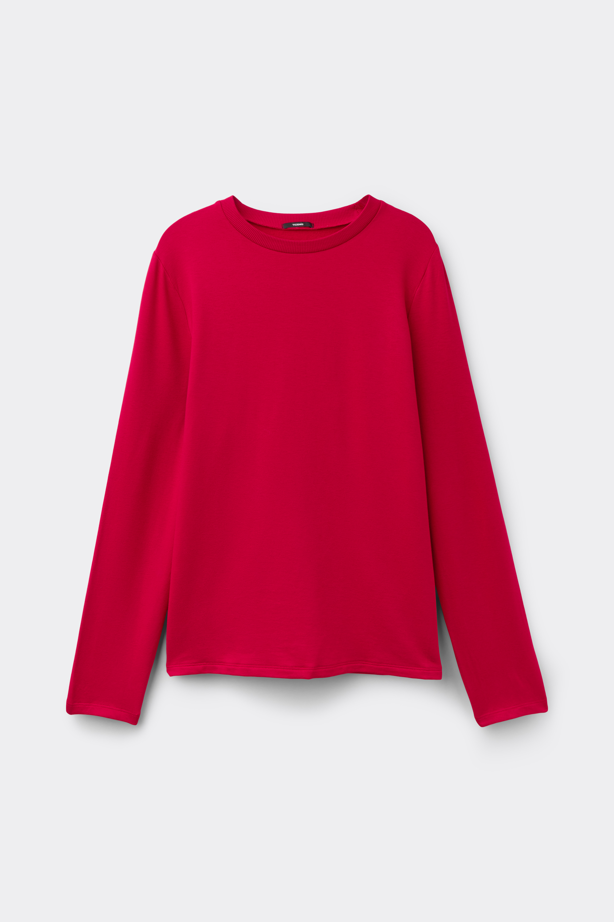 Brushed Long Sleeve Crewneck Viscose Sweater