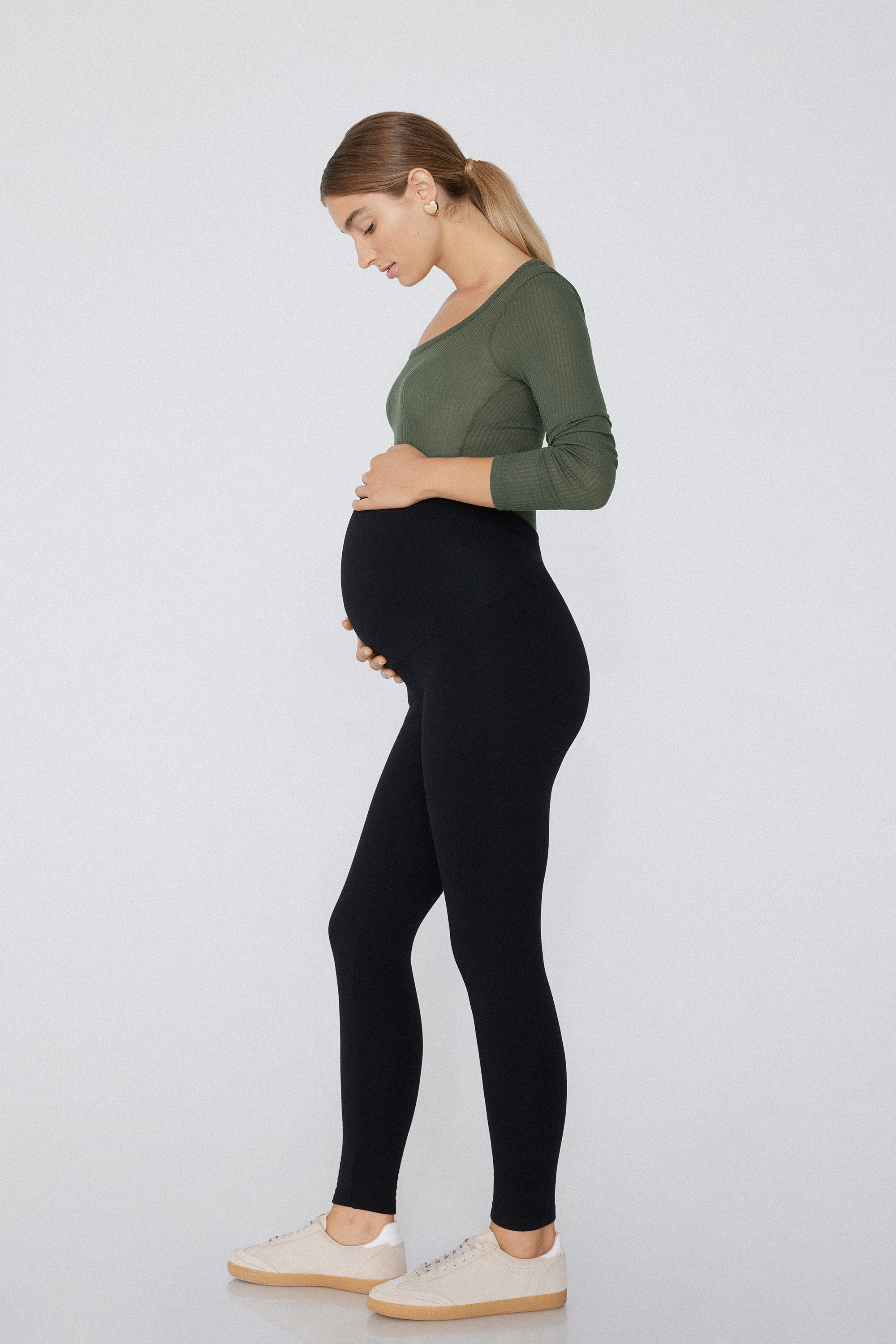 Thermal Cotton Maternity Leggings