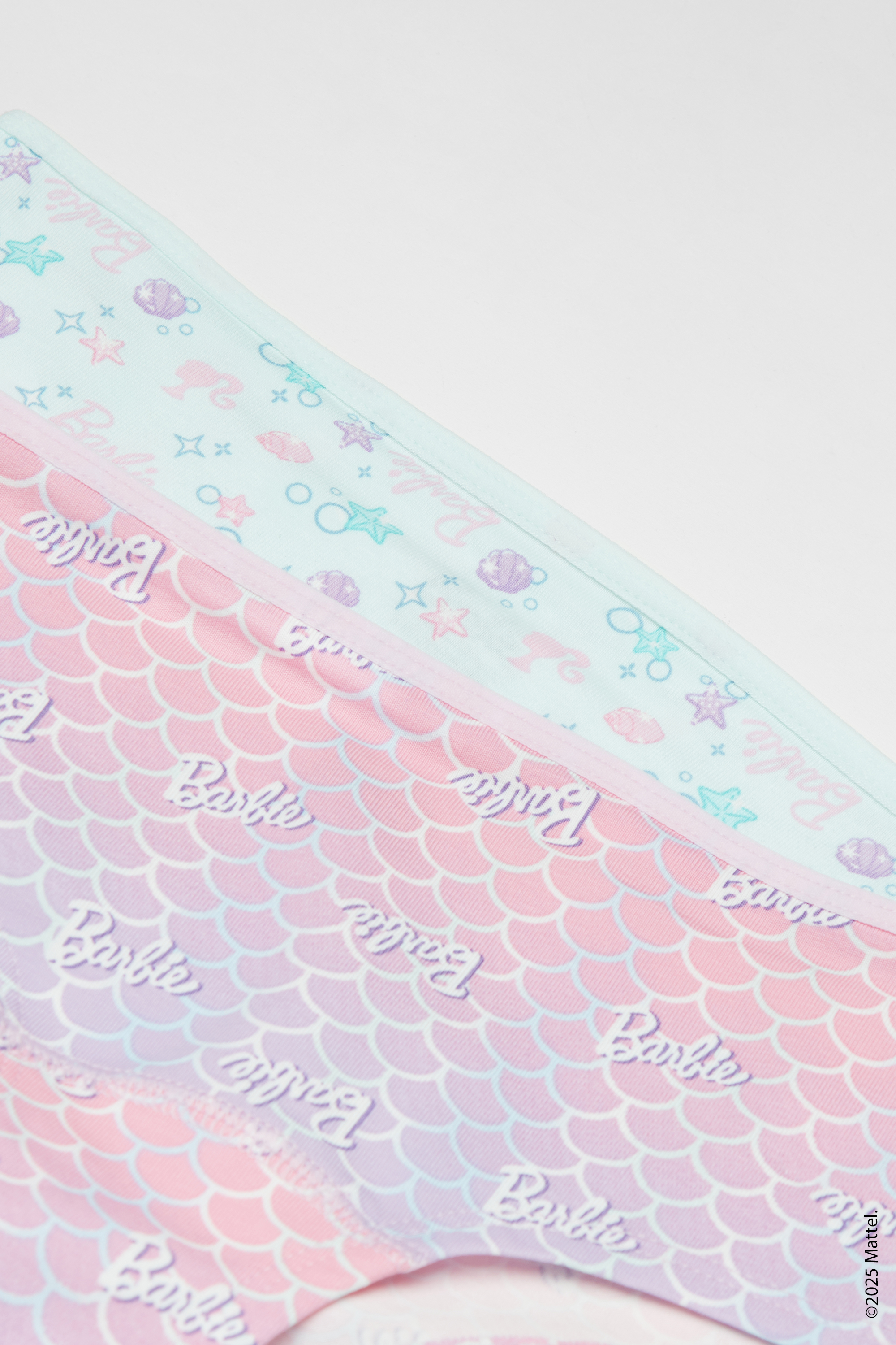 2 Pairs of Girls&rsquo; Cotton Barbie Shorts