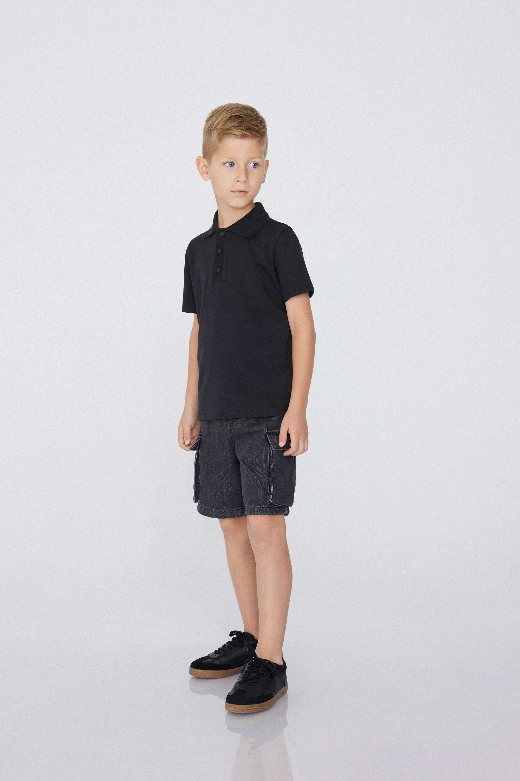 Boys&rsquo; Short-Sleeved Cotton Polo Shirt