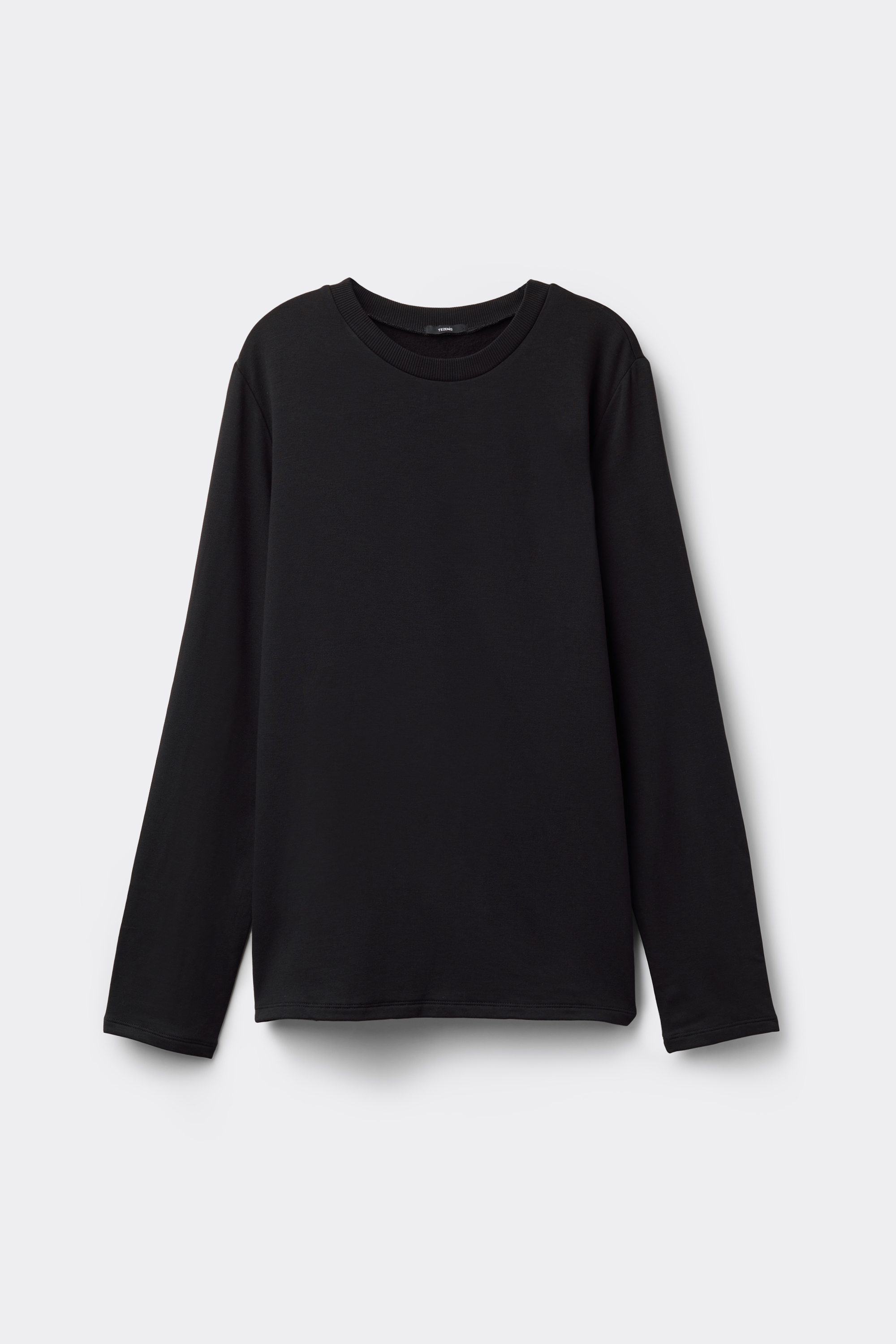 Brushed Long Sleeve Crewneck Viscose Sweater
