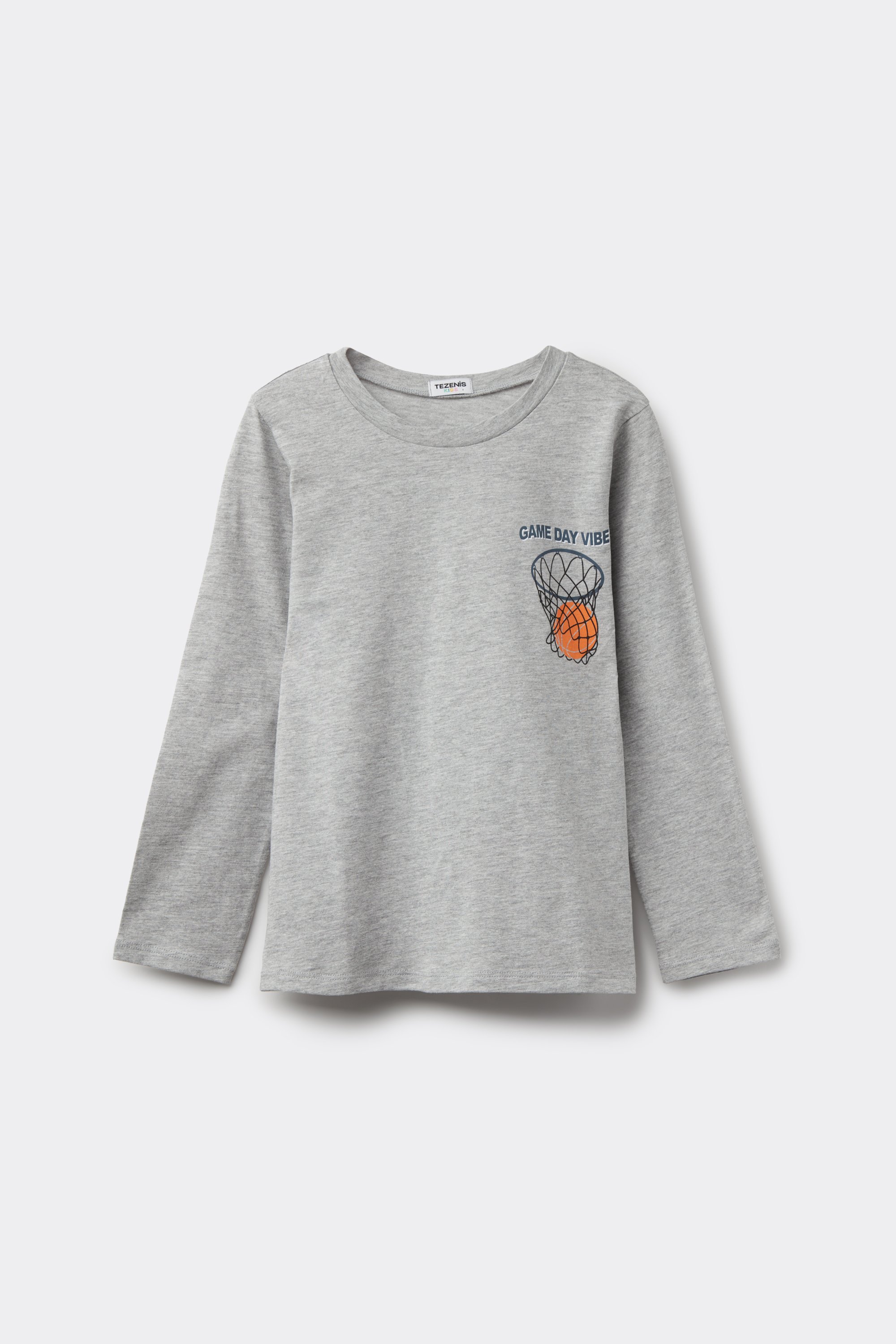Boys&rsquo; Long Sleeve Printed Cotton Top