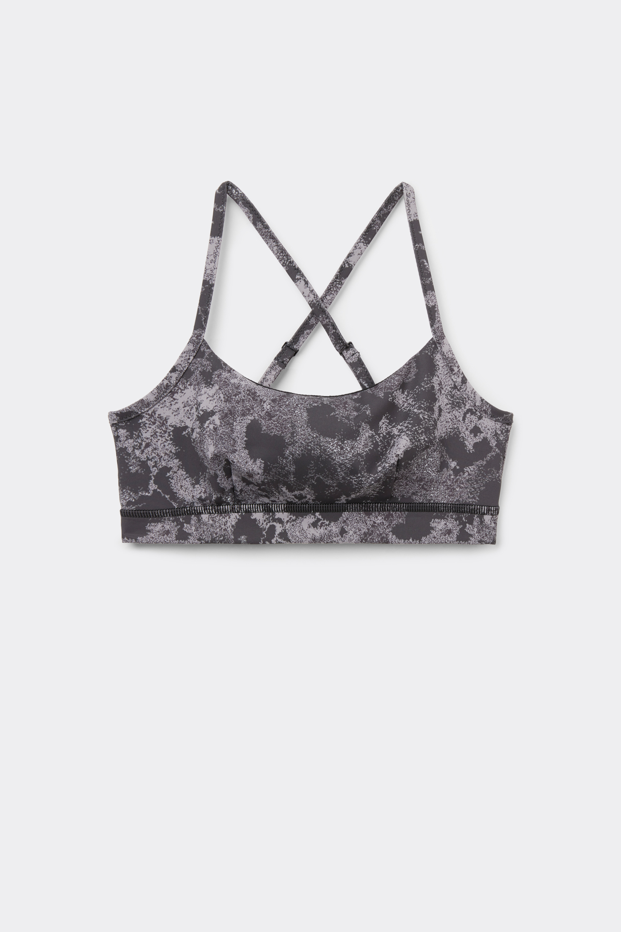 Thin Strap Padded Cropped Sports Bra