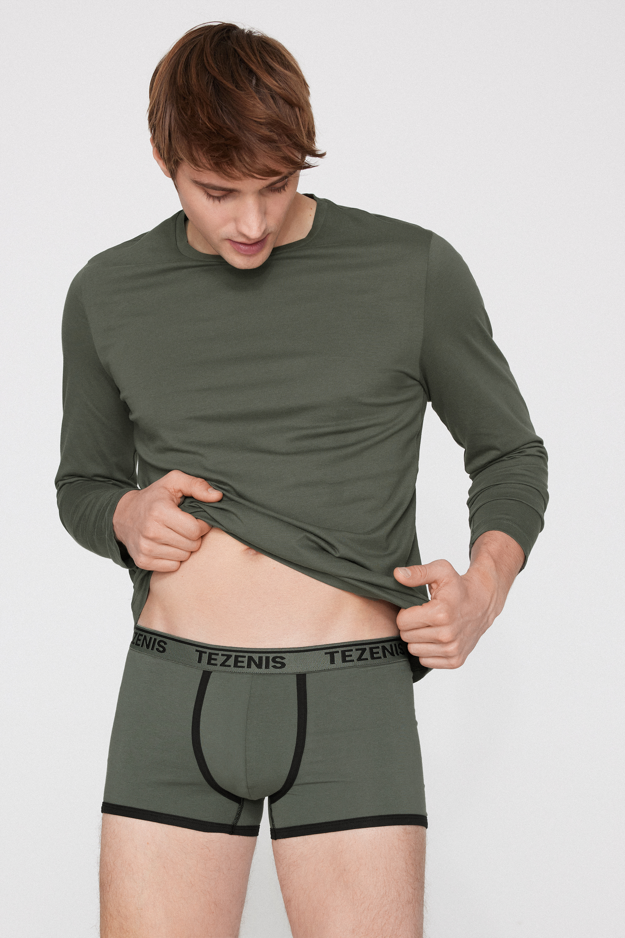 Organic Cotton Logo Boxer Briefs with Contrasting Edging