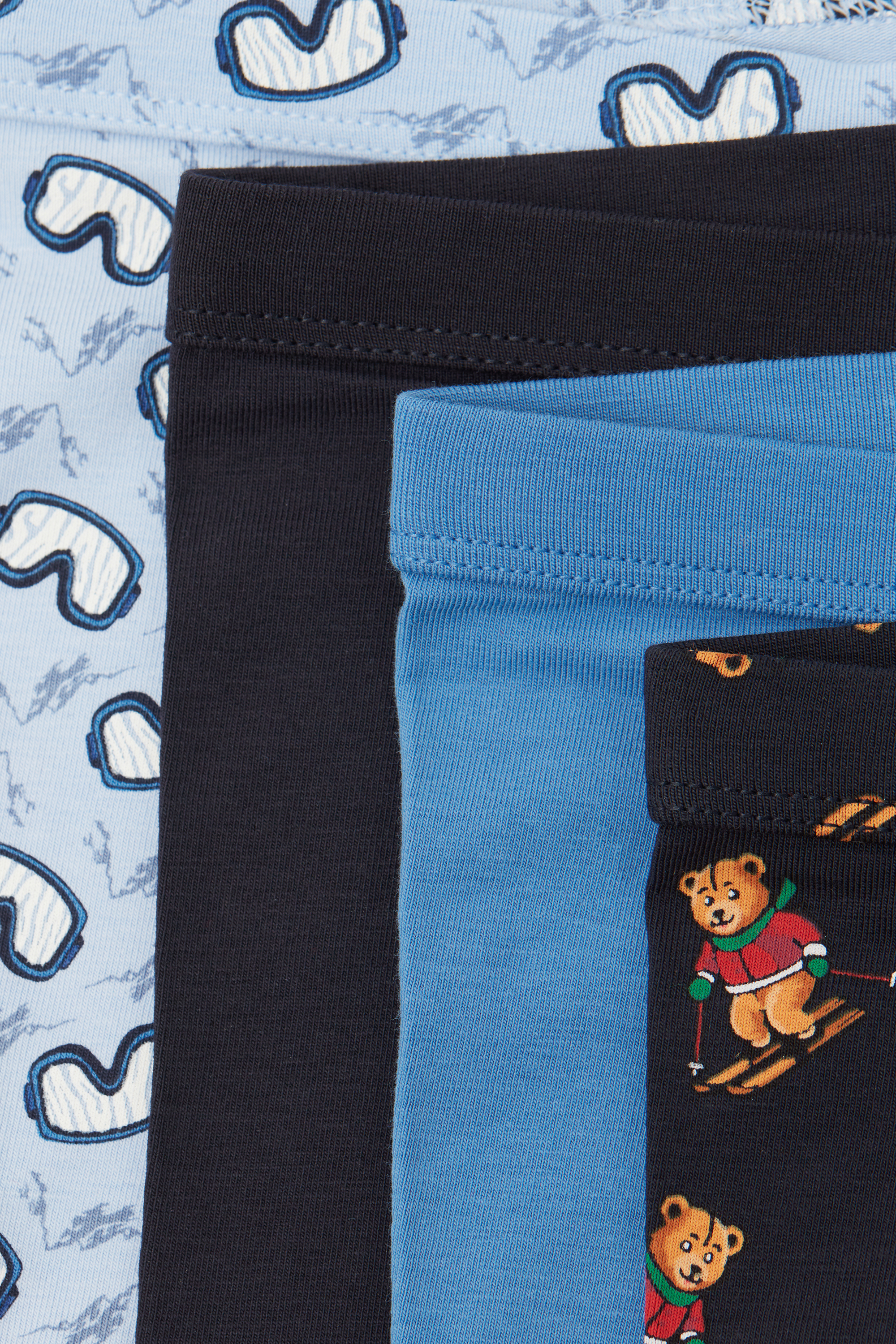 4 Pairs of Boys' Printed Cotton Boxers